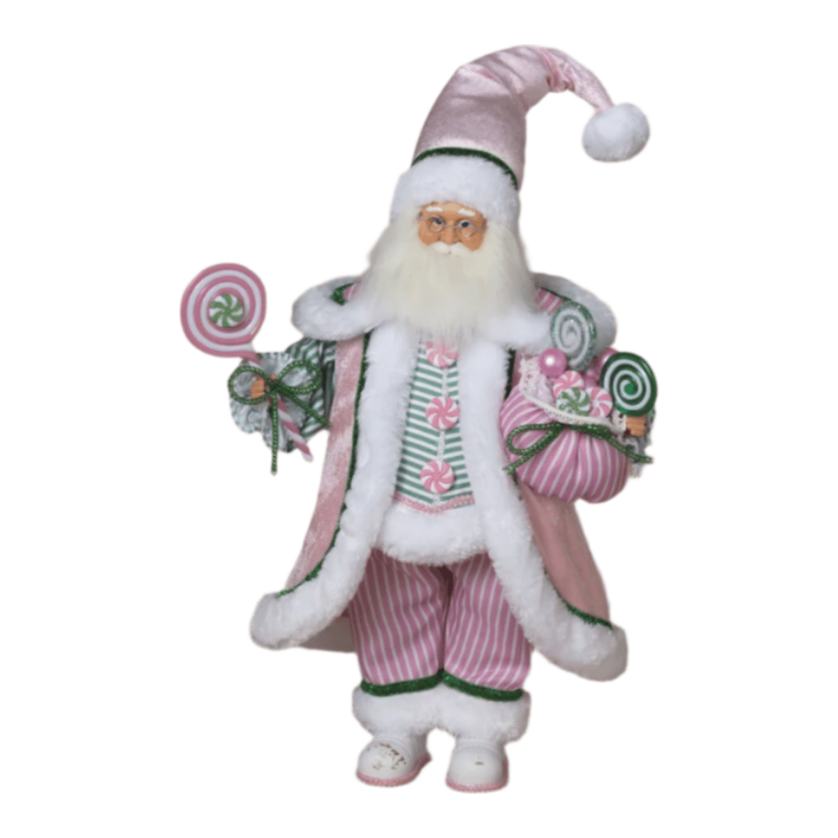 Shop For 19" Pink Pastel Christmas Santa Figure
