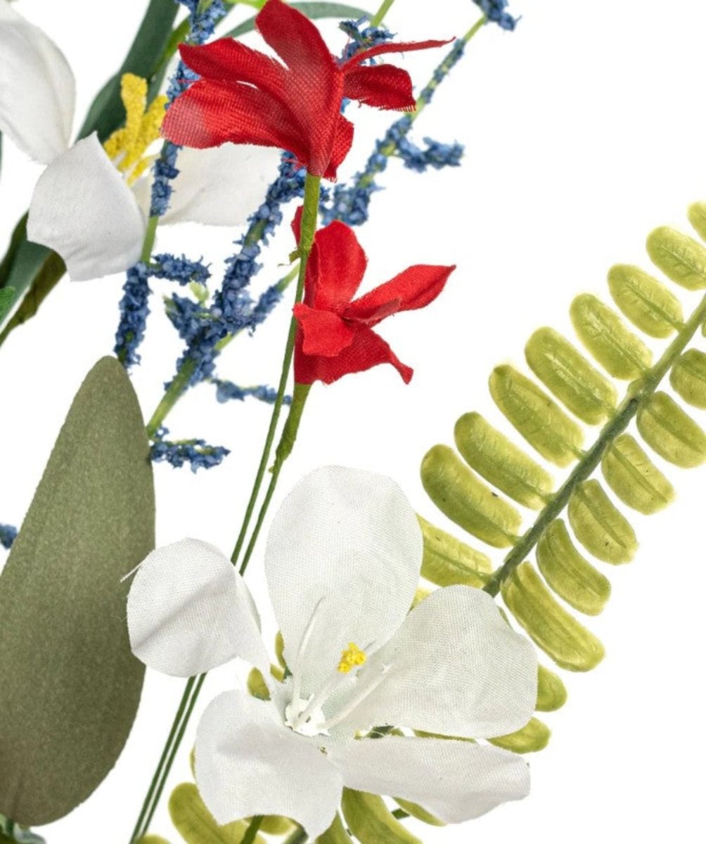 Shop For 19" Rose Hydrangea Flower Spray: Patriotic