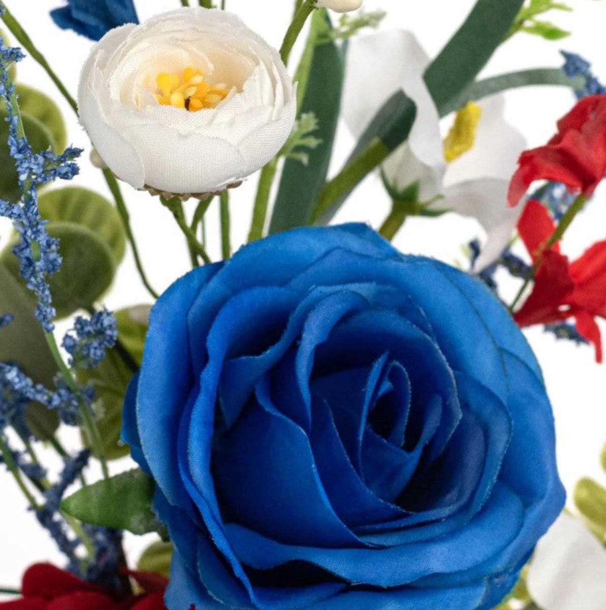 Shop For 19" Rose Hydrangea Flower Spray: Patriotic