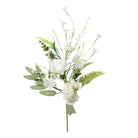 Shop For 19" Rose Hydrangea Flower Spray: White/Cream