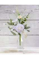 Shop For 19" Rose Hydrangea Flower Spray: White/Cream