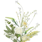 Shop For 19" Rose Hydrangea Flower Spray: White/Cream