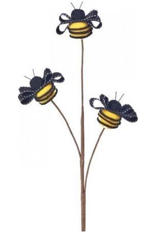 Shop For 19" Spring Ribbon Bee Pick