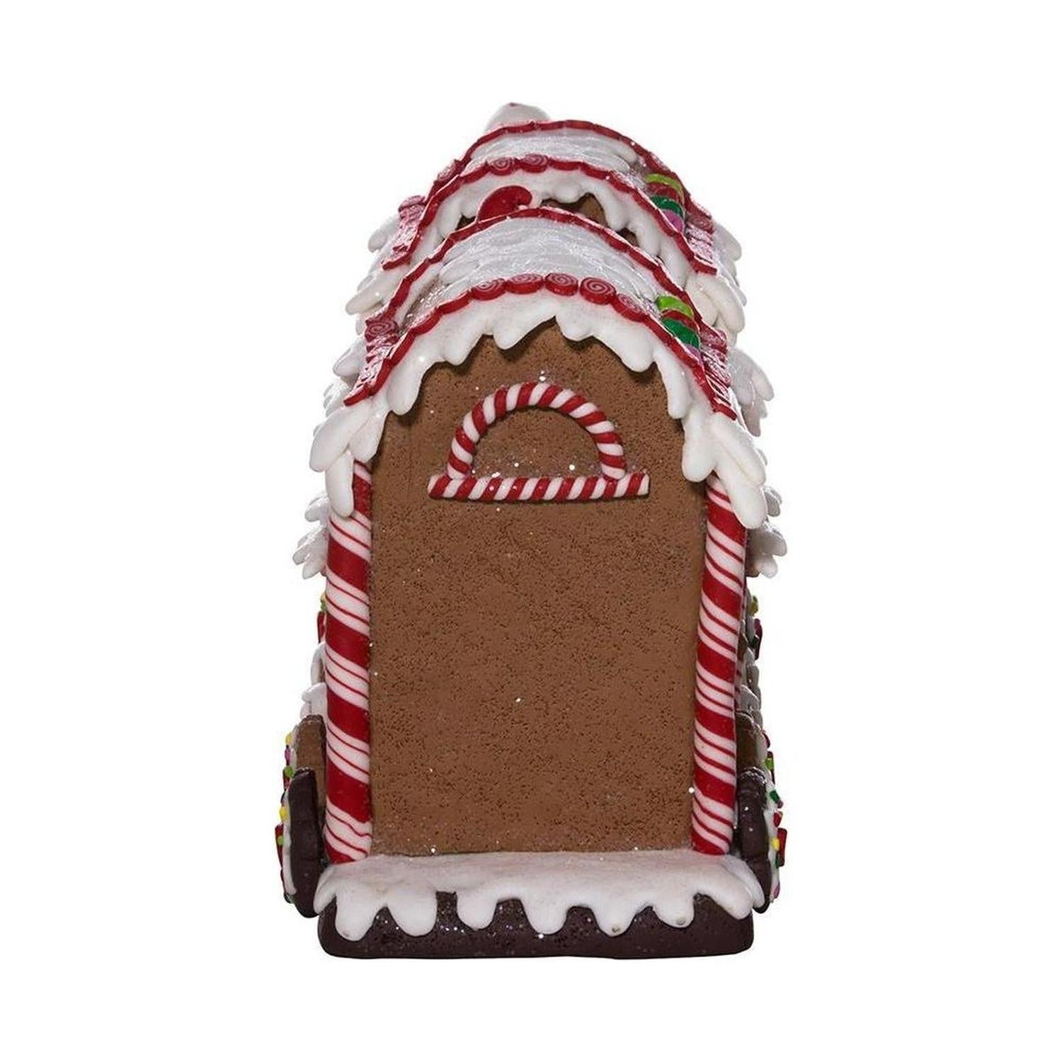 19.5" Battery-Operated LED Gingerbread Train