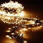 Shop For 19.6' Cluster Lights Green Wire: White Lights