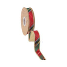 Shop For 1in Bold Christmas Plaid Gold Backing Ribbon (10 Yards)