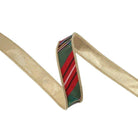 Shop For 1in Bold Christmas Plaid Gold Backing Ribbon (10 Yards)