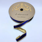 Shop For 1in Cobalt Blue Velvet Ribbon: Braided Trim (10 Yards)