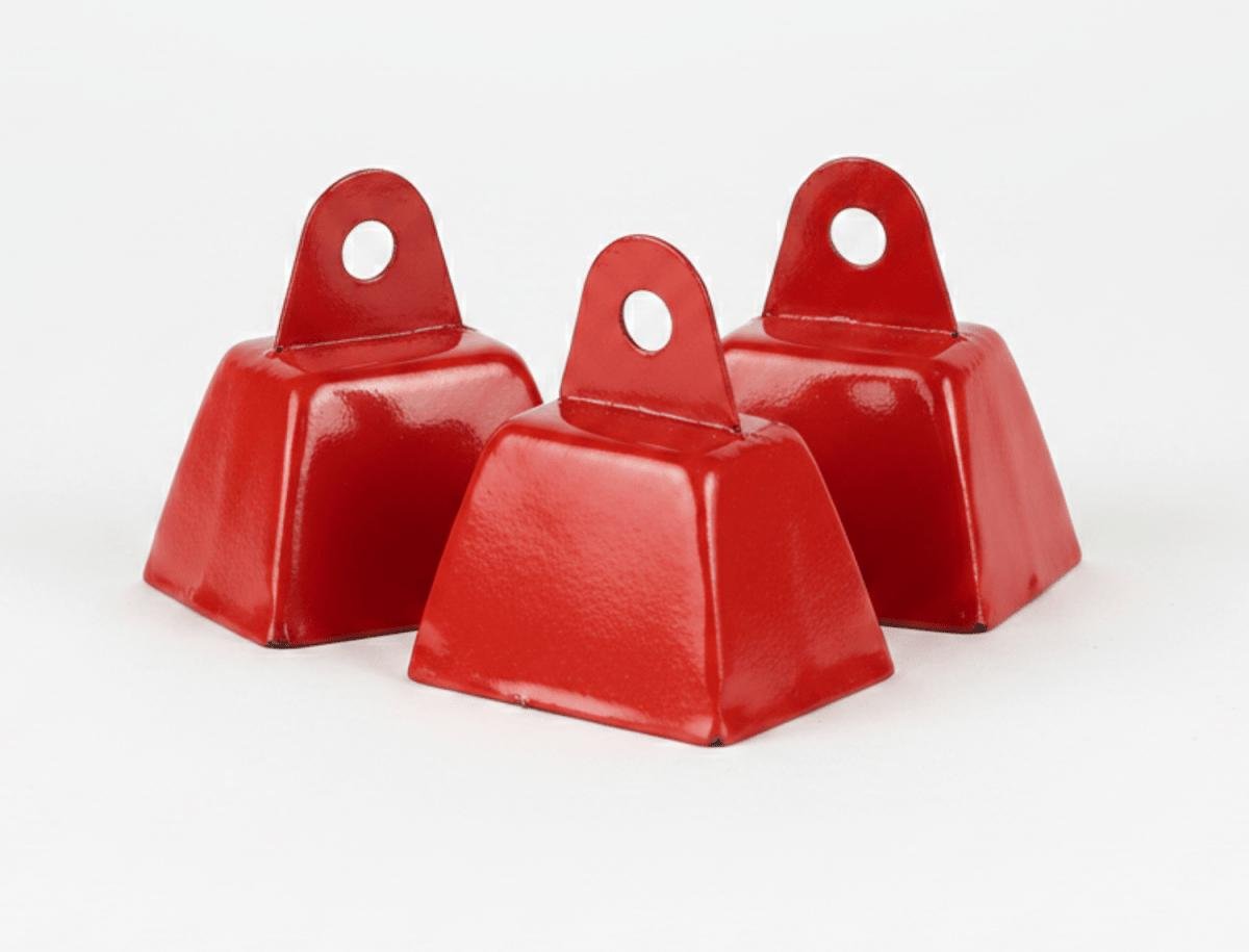 Shop For 1in Cowbell Trinkets: Red (3 pc)