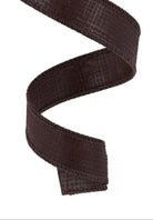 Shop For 1in Cross Hatch Ribbon: Brown (10 Yards)