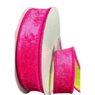 Shop For 1in Double Sided Velvet Ribbon: Fuschia/Lime (10 Yards)