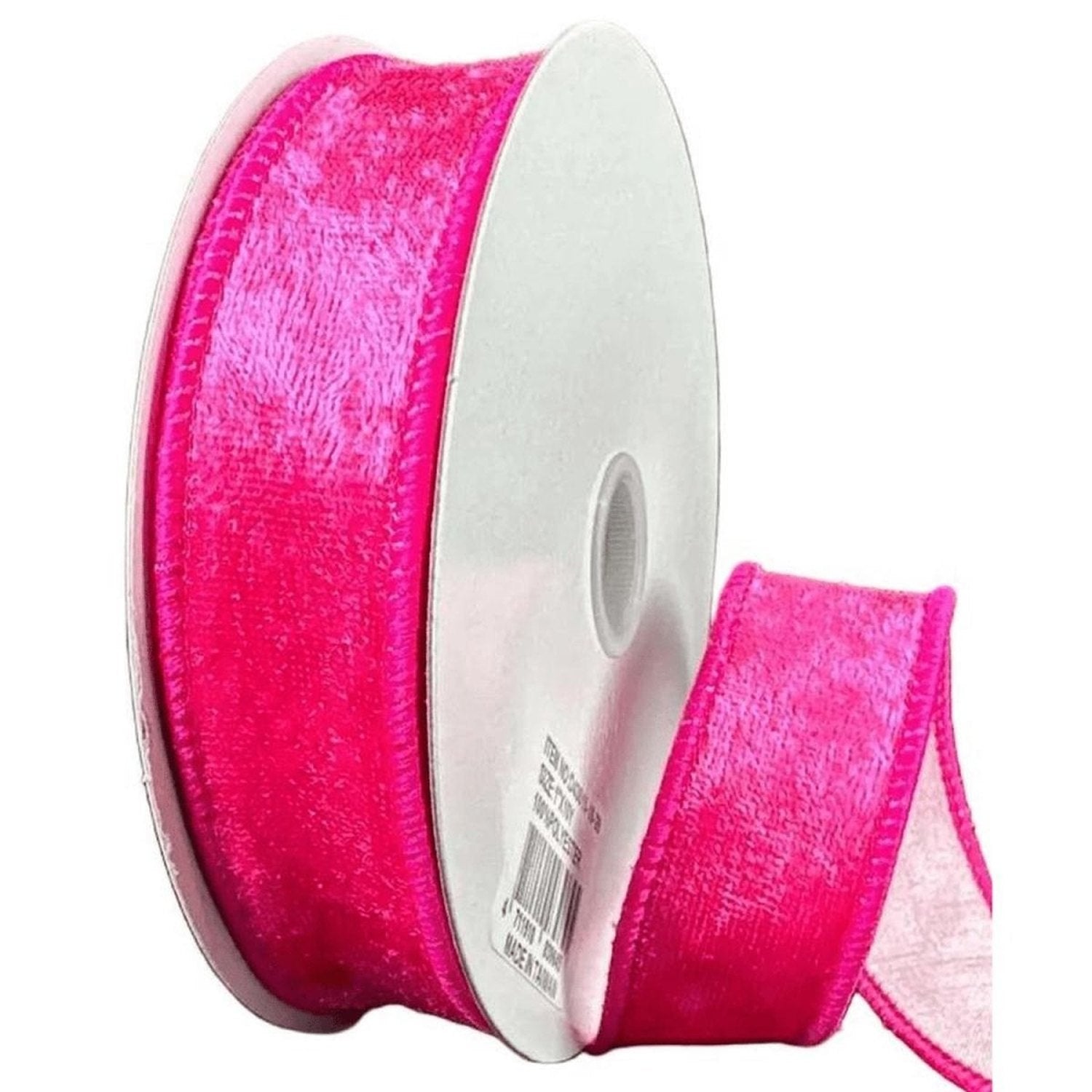 Shop For 1in Double Sided Velvet Ribbon: Fuschia/Pink (10 Yards)