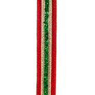 Shop For 1in Glitter Stripe Fiesta Ribbon: Red (5 Yards)