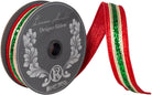 Shop For 1in Glitter Stripe Fiesta Ribbon: Red (5 Yards)