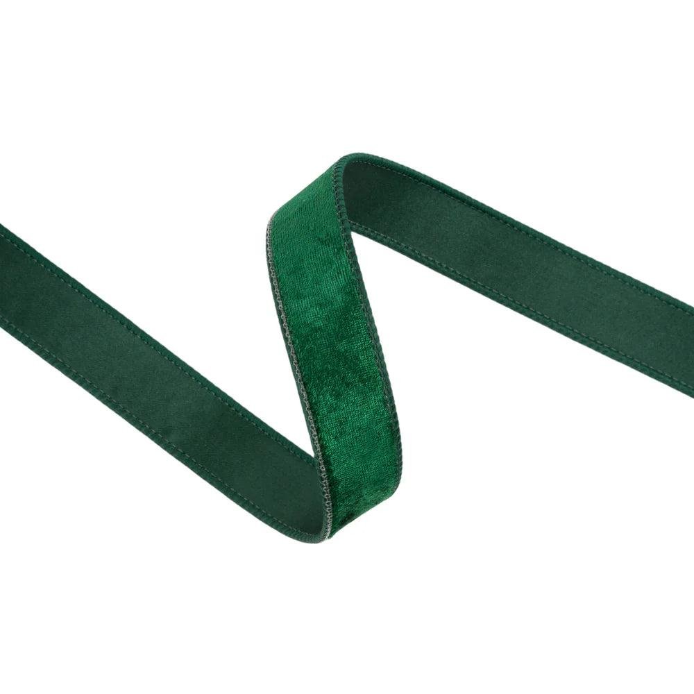 Shop For 1in Heritage Velvet Ribbon: Hunter Green (10 Yards)