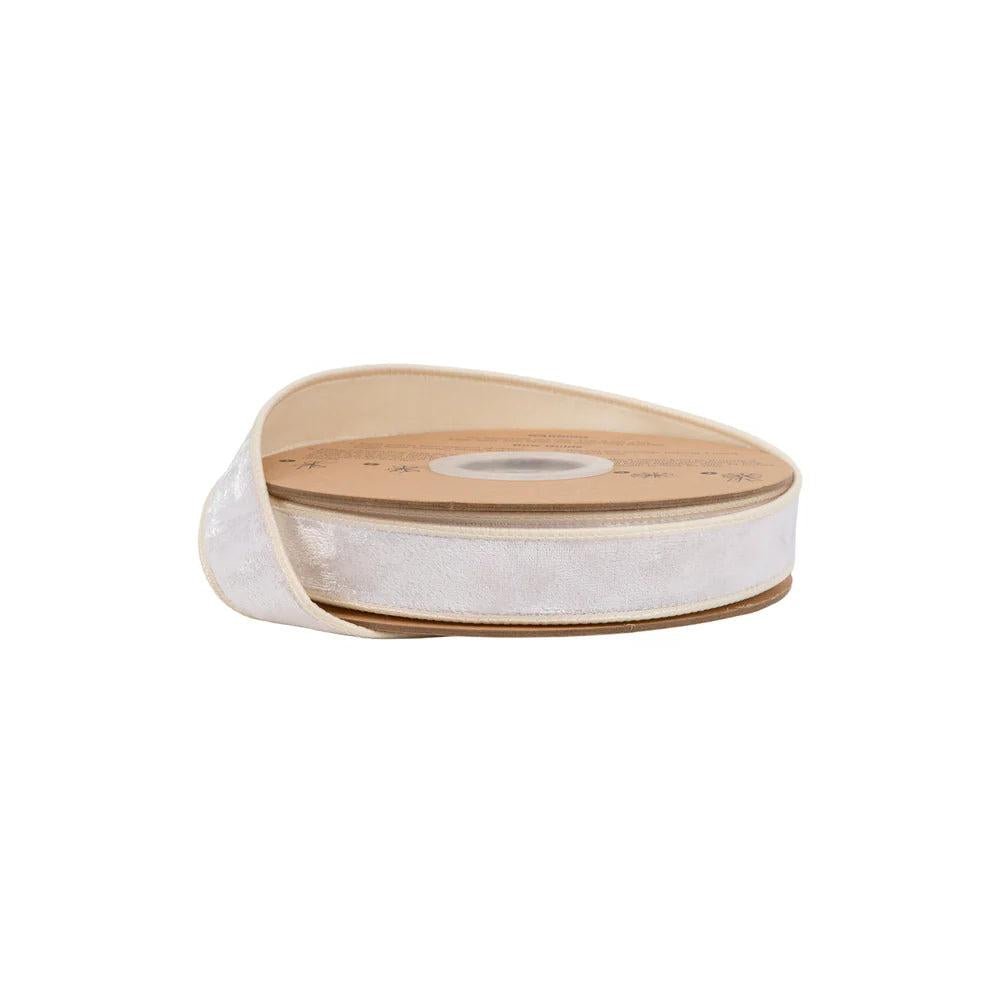 Shop For 1in Heritage Velvet Ribbon: Ivory (10 Yards)