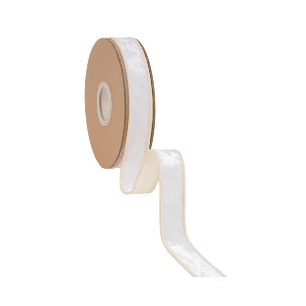 Shop For 1in Heritage Velvet Ribbon: Ivory (10 Yards)