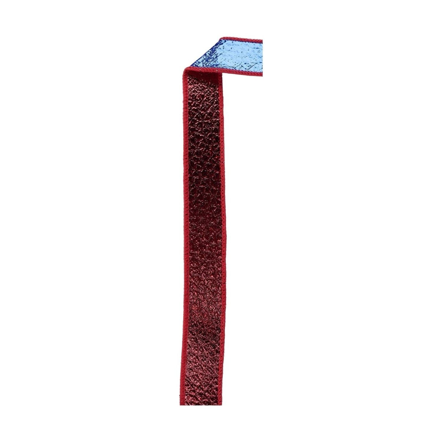 Shop For 1in Ice Crackle/Water Dot Fused Ribbon: Red/Blue (10 Yards)