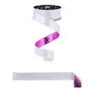 Shop For 1in Ice Crackle/Water Dot Fused Ribbon: White/Fuchsia (10 Yards)