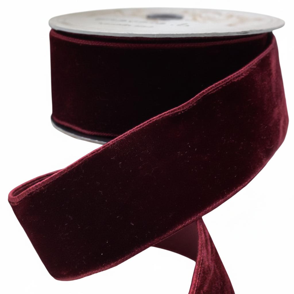 Shop For 1in Lush Velvet Dupion Ribbon: Ruby (10 Yards)