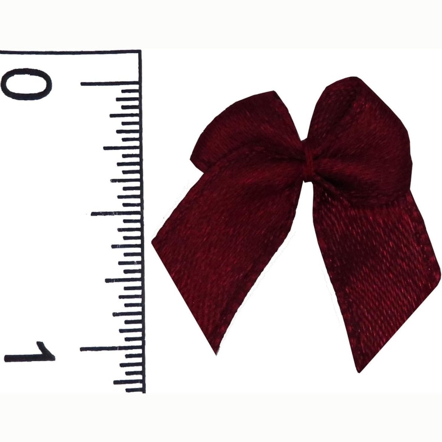 Shop For 1in Mini Ribbon Bow: Burgundy 6 pc