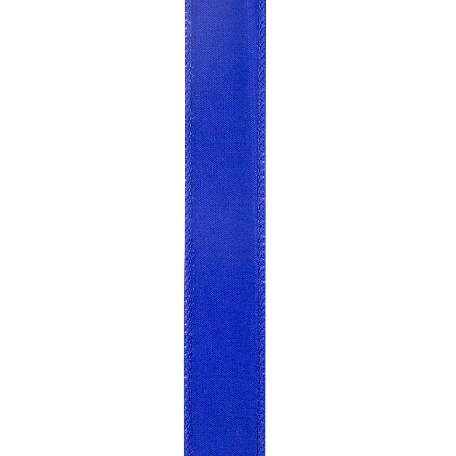 Shop For 1in Striped Twill Dupioni Ribbon: Blue/White (10 Yards)