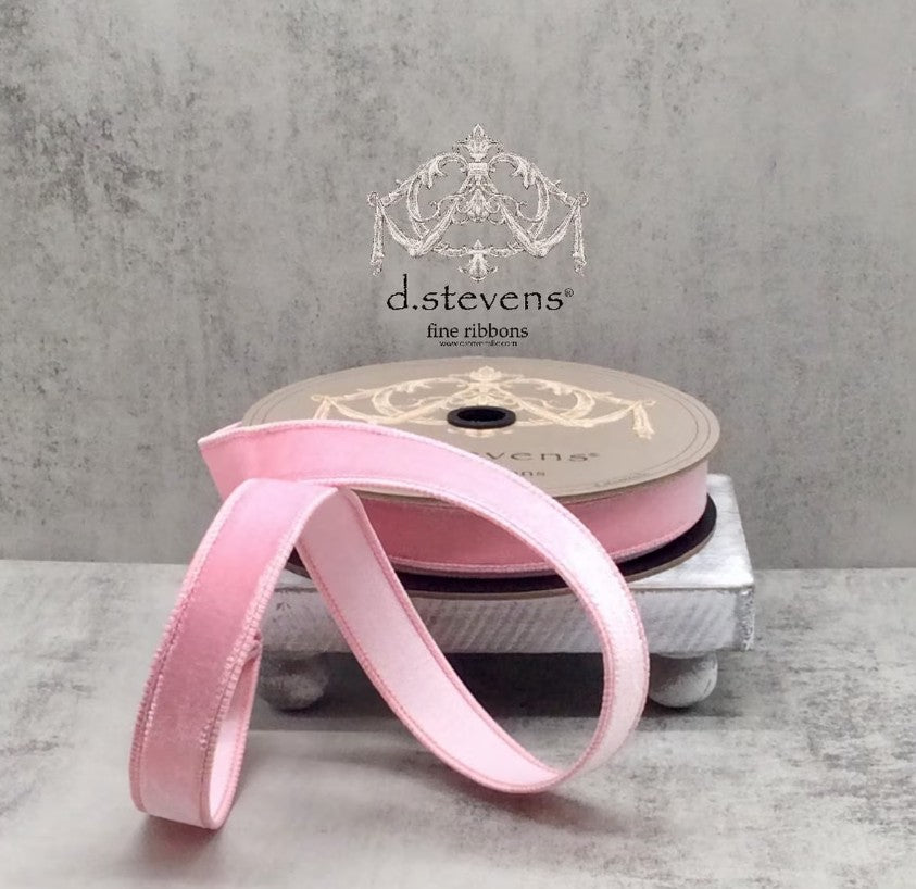 Shop For 1in Velvet Dupion Back Ribbon: Pink Lemonade (10 Yards)