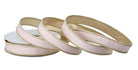 Shop For 1in Velvet Ribbon with Platinum Edge: Blush Pink (10 Yards)