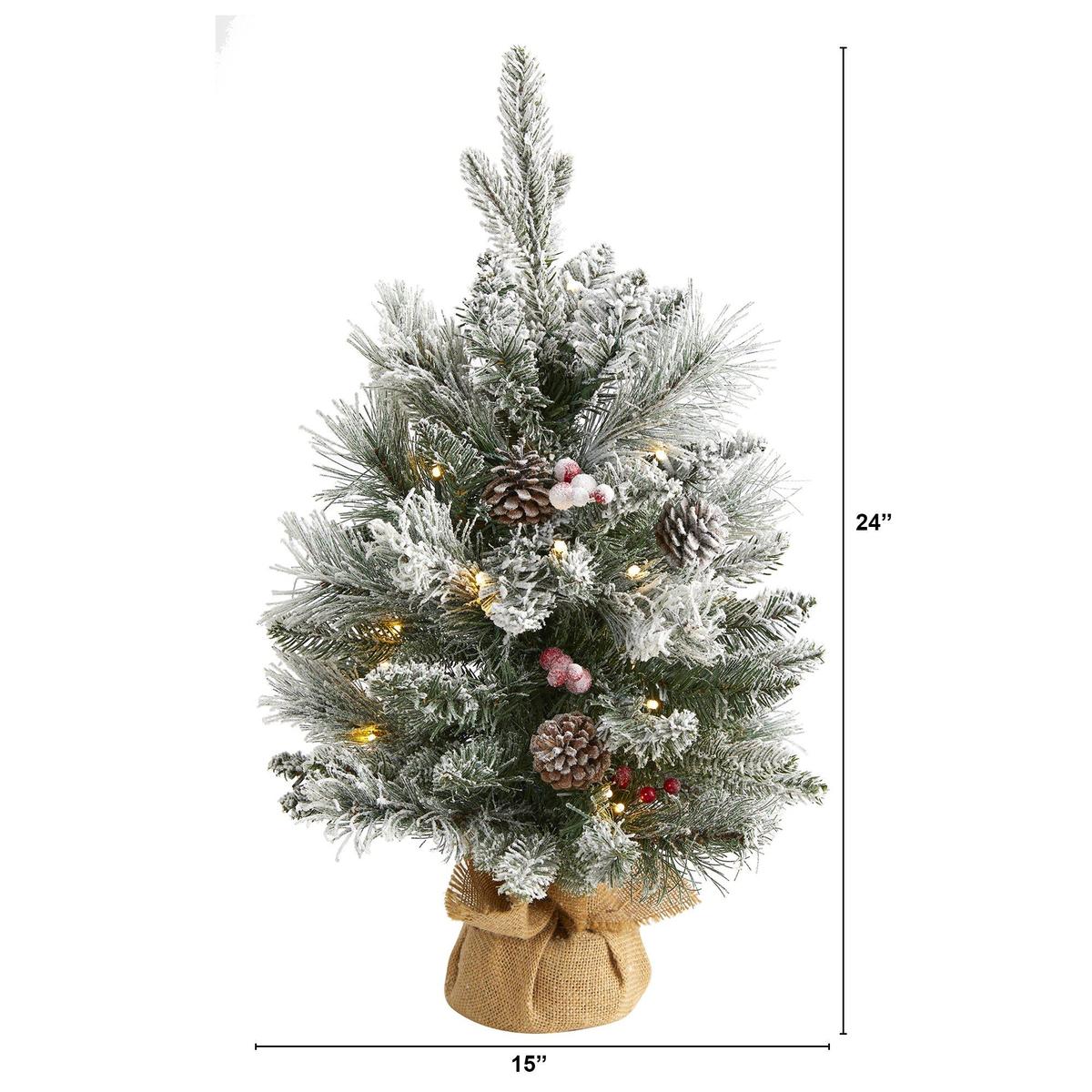 Shop For 2' Flocked Artificial Christmas Tree