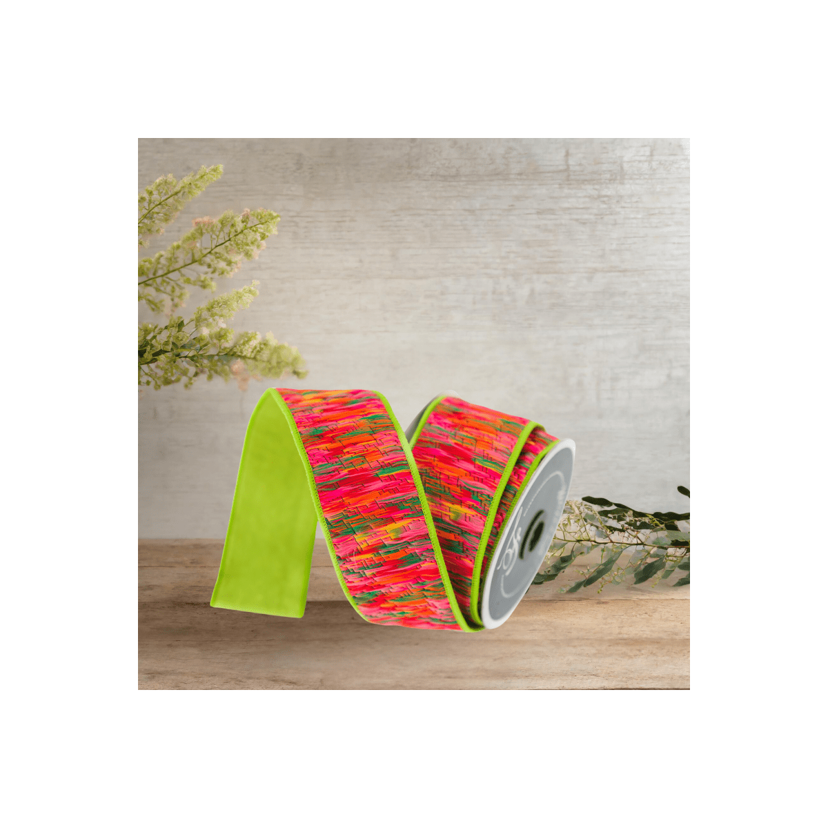 Shop For 2" Groovy Loom Ribbon: Apple Green (5 Yards)
