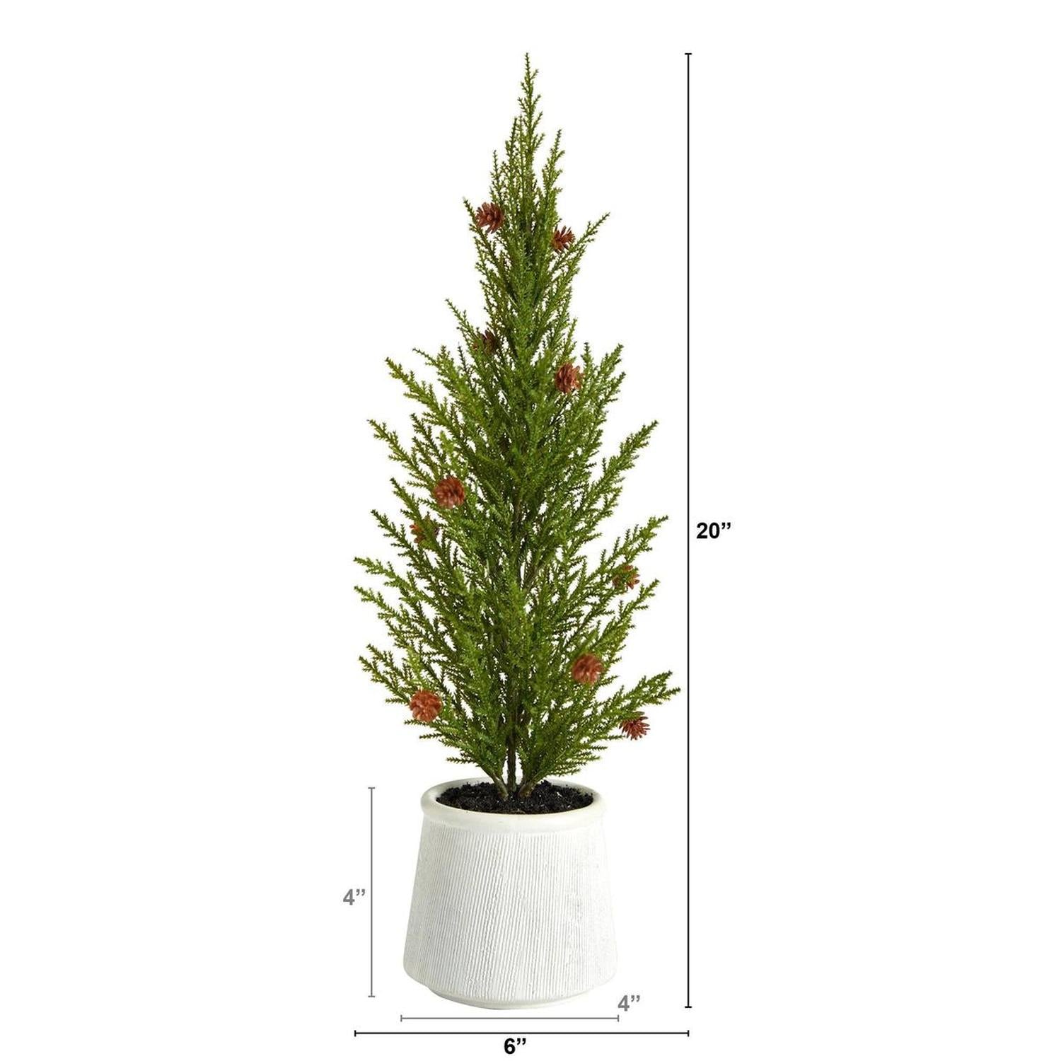20'' Cedar Pine “Natural Look” Artificial Christmas Tree