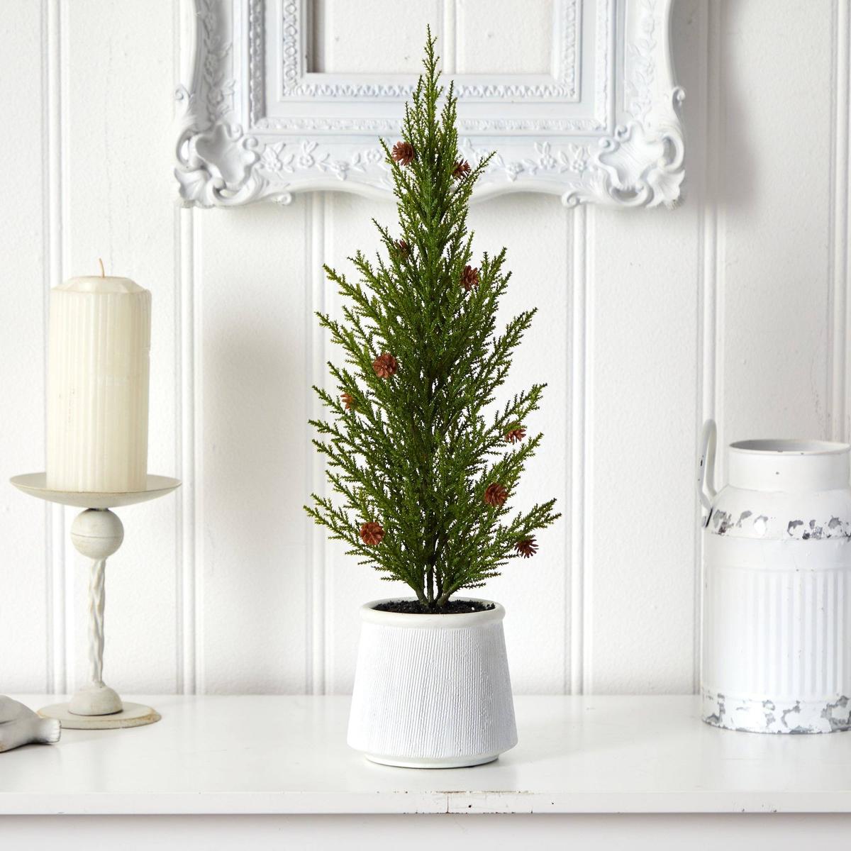 Shop For 20" Cedar Pine “Natural Look” Artificial Christmas Tree