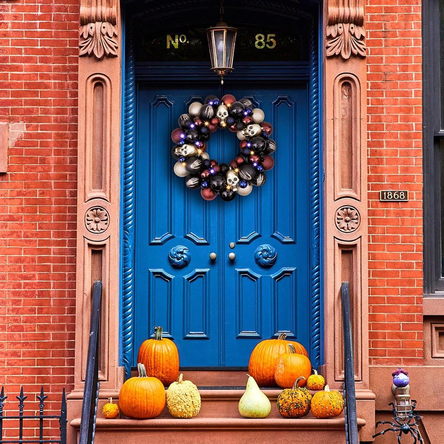 Shop For 20" Creep and Glitter Spooky Door Wreath