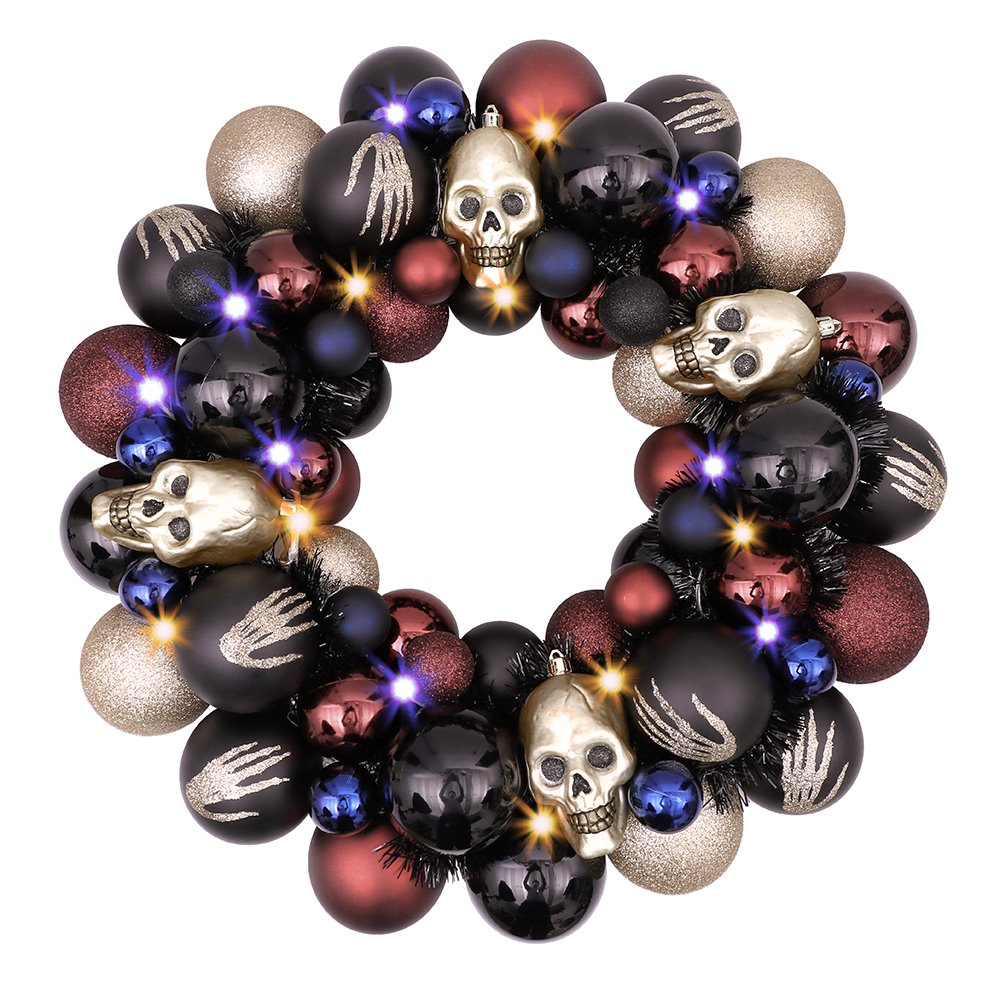 Shop For 20" Creep and Glitter Spooky Door Wreath
