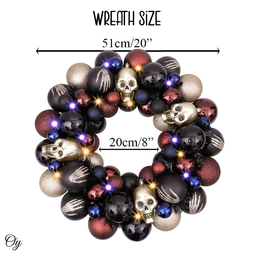 Shop For 20" Creep and Glitter Spooky Door Wreath