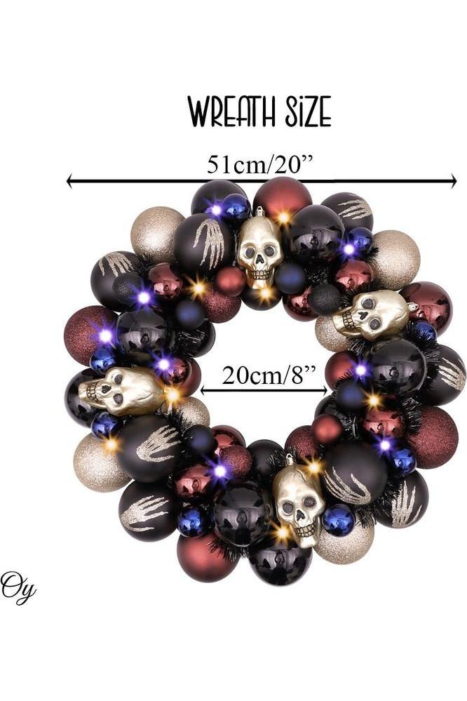 Shop For 20" Creep and Glitter Spooky Door Wreath