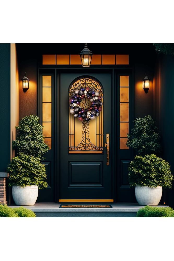 Shop For 20" Creep and Glitter Spooky Door Wreath