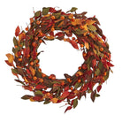 Shop For 20” Harvest Leaf and Mini Pumpkin Artificial Wreath