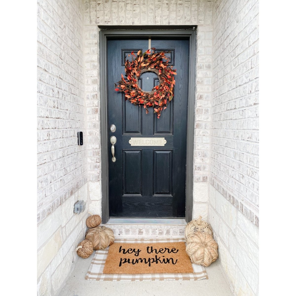 Shop For 20” Harvest Leaf and Mini Pumpkin Artificial Wreath