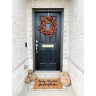 Shop For 20” Harvest Leaf and Mini Pumpkin Artificial Wreath