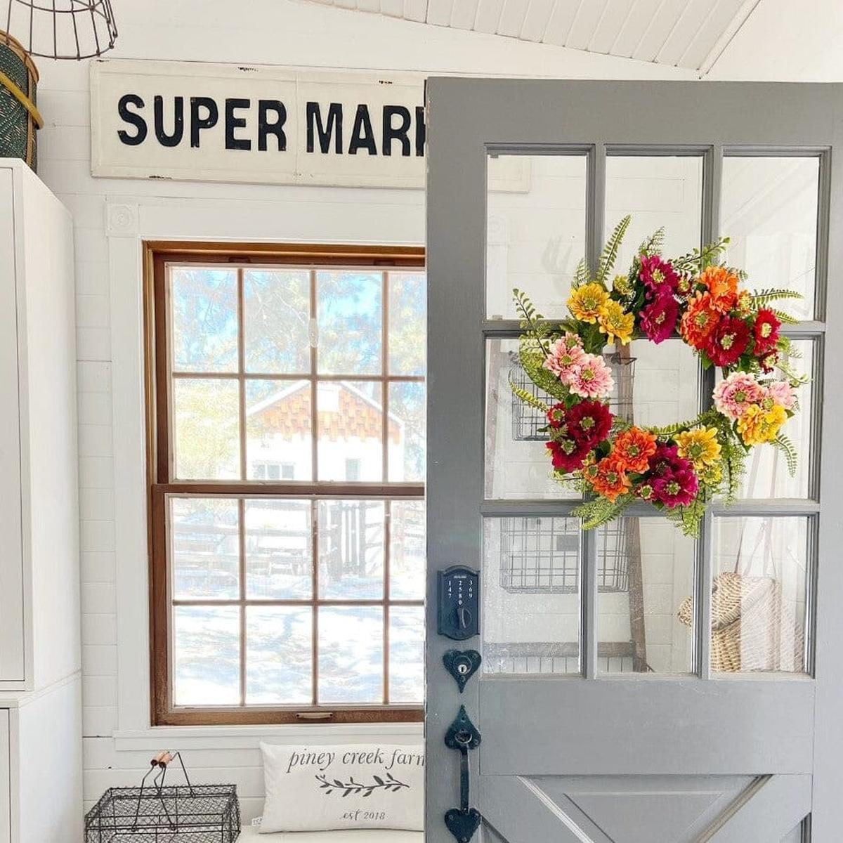 Shop For 20" Mixed Flower Wreath