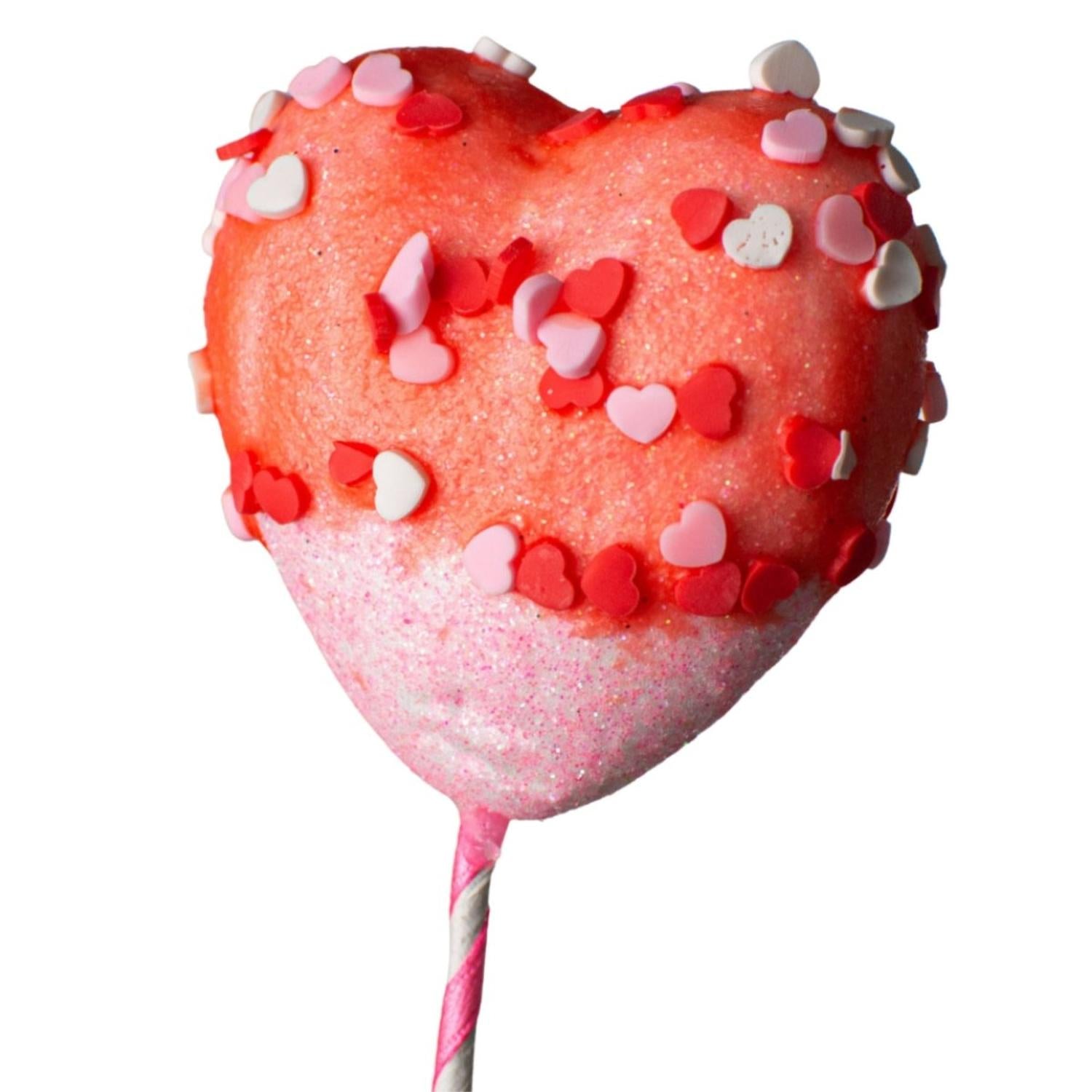 20" Sprinkle Heart Marshmallow Spray: Pink
