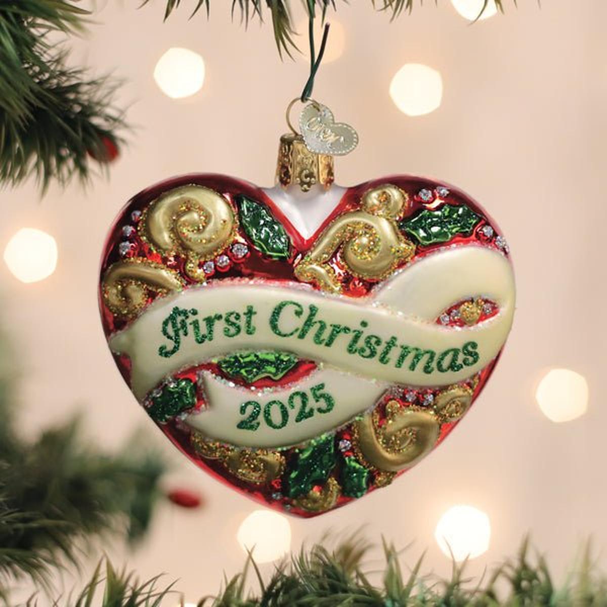 Shop For 2025 First Christmas Heart Ornament