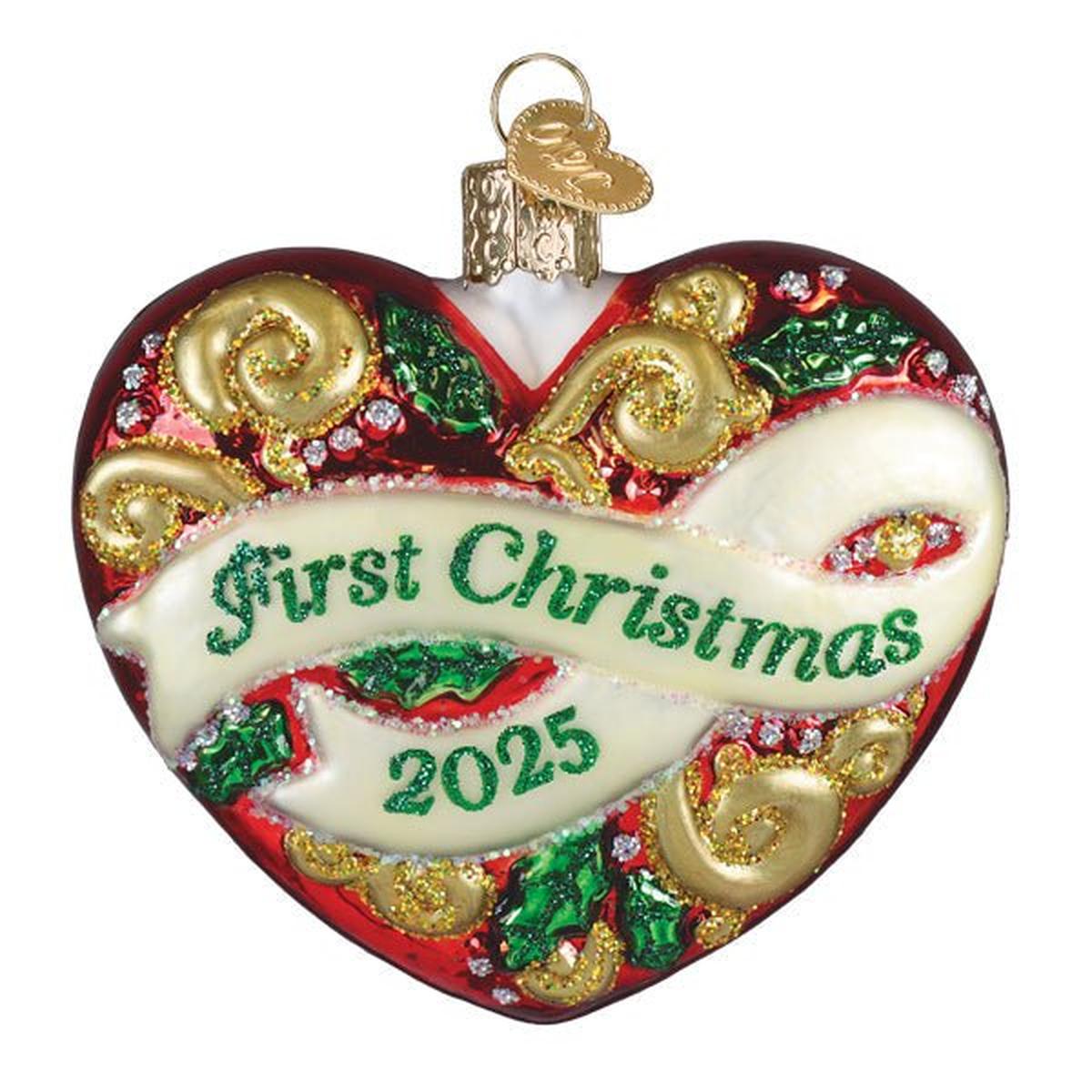 Shop For 2025 First Christmas Heart Ornament