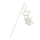 Shop For 20in Curly Glitter Hanging Spray: White/Silver