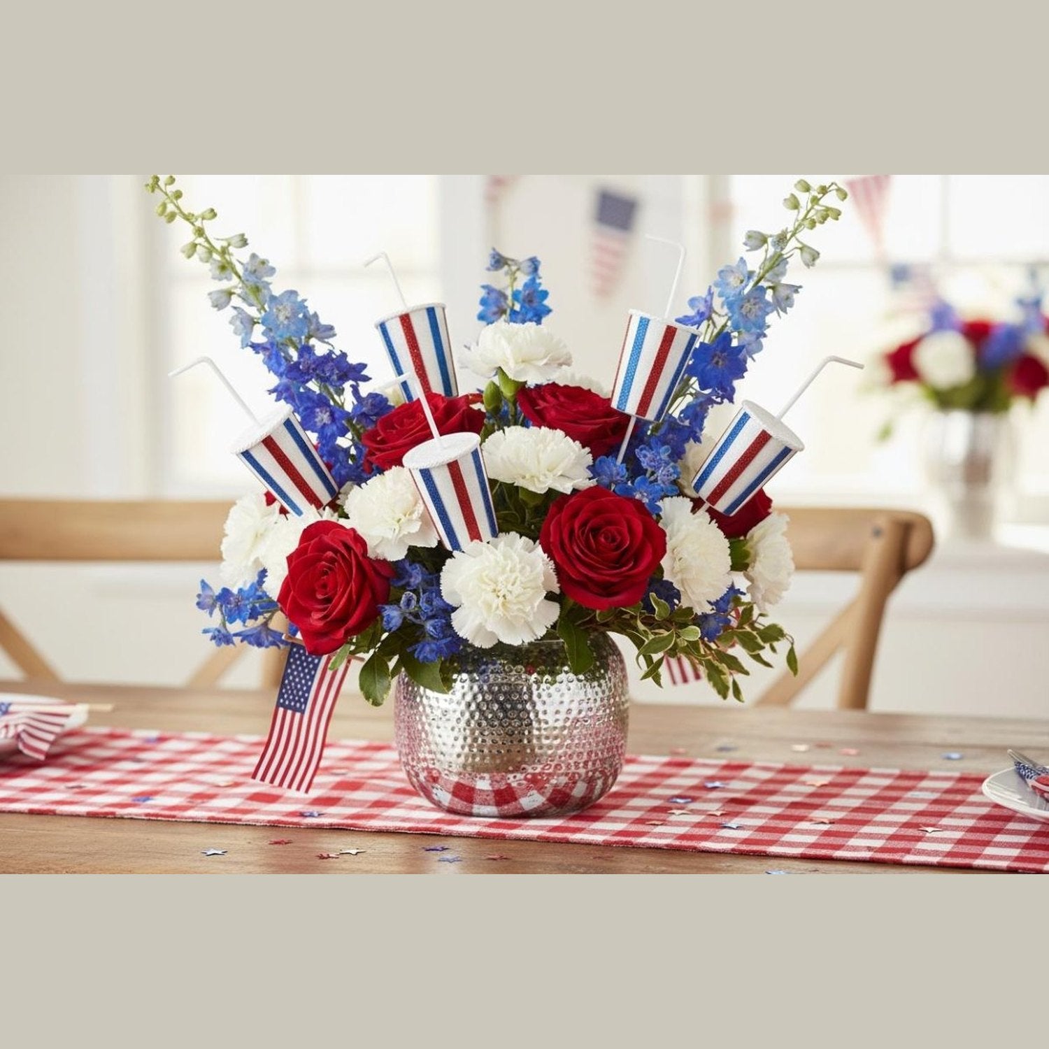 Shop For 20in Soda Cup Pick: Red, White & Blue