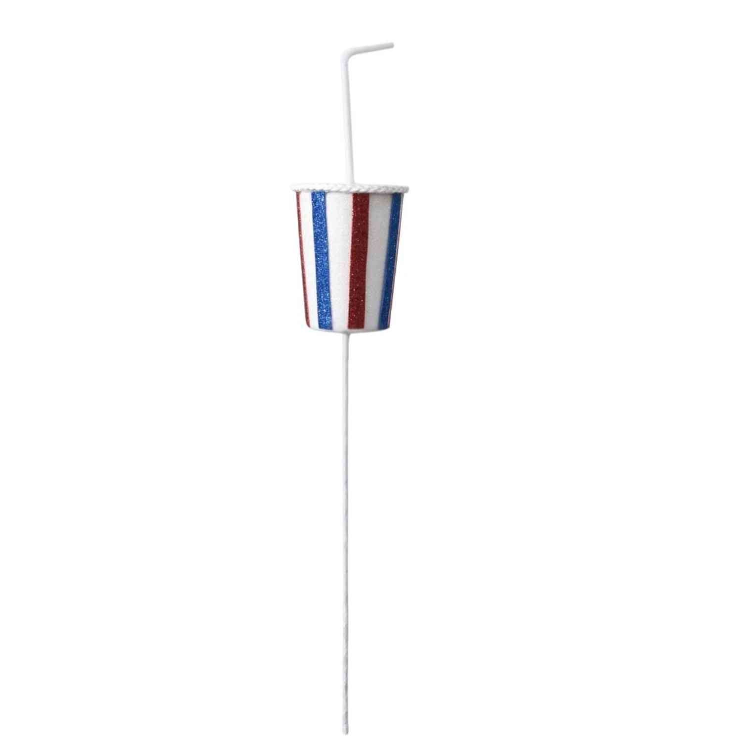 Shop For 20in Soda Cup Pick: Red, White & Blue