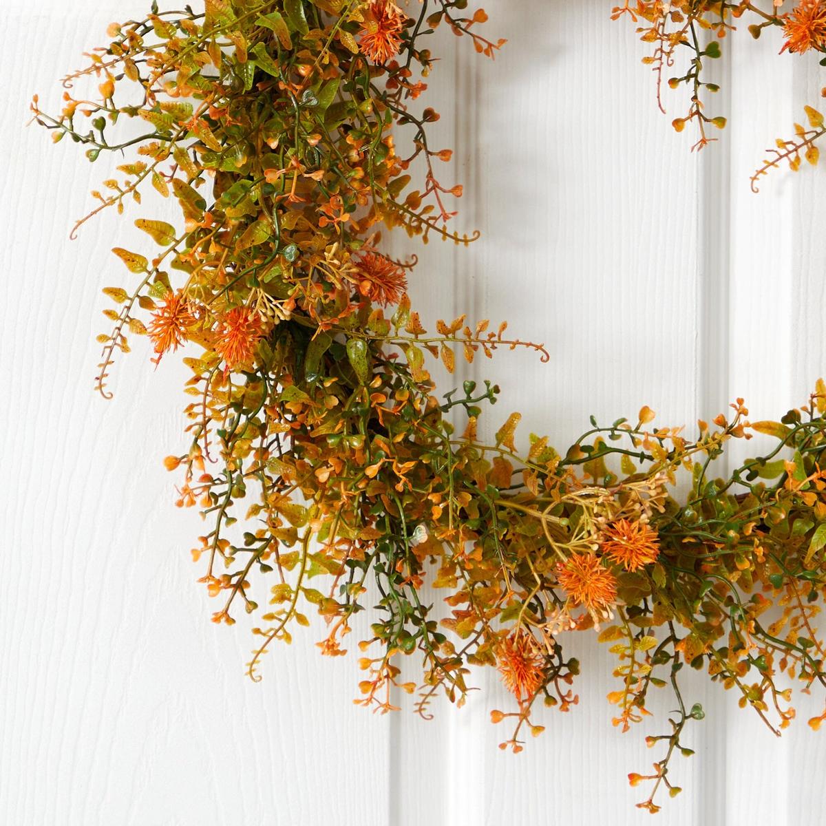 Shop For 21” Autumn Fern Artificial Wreath