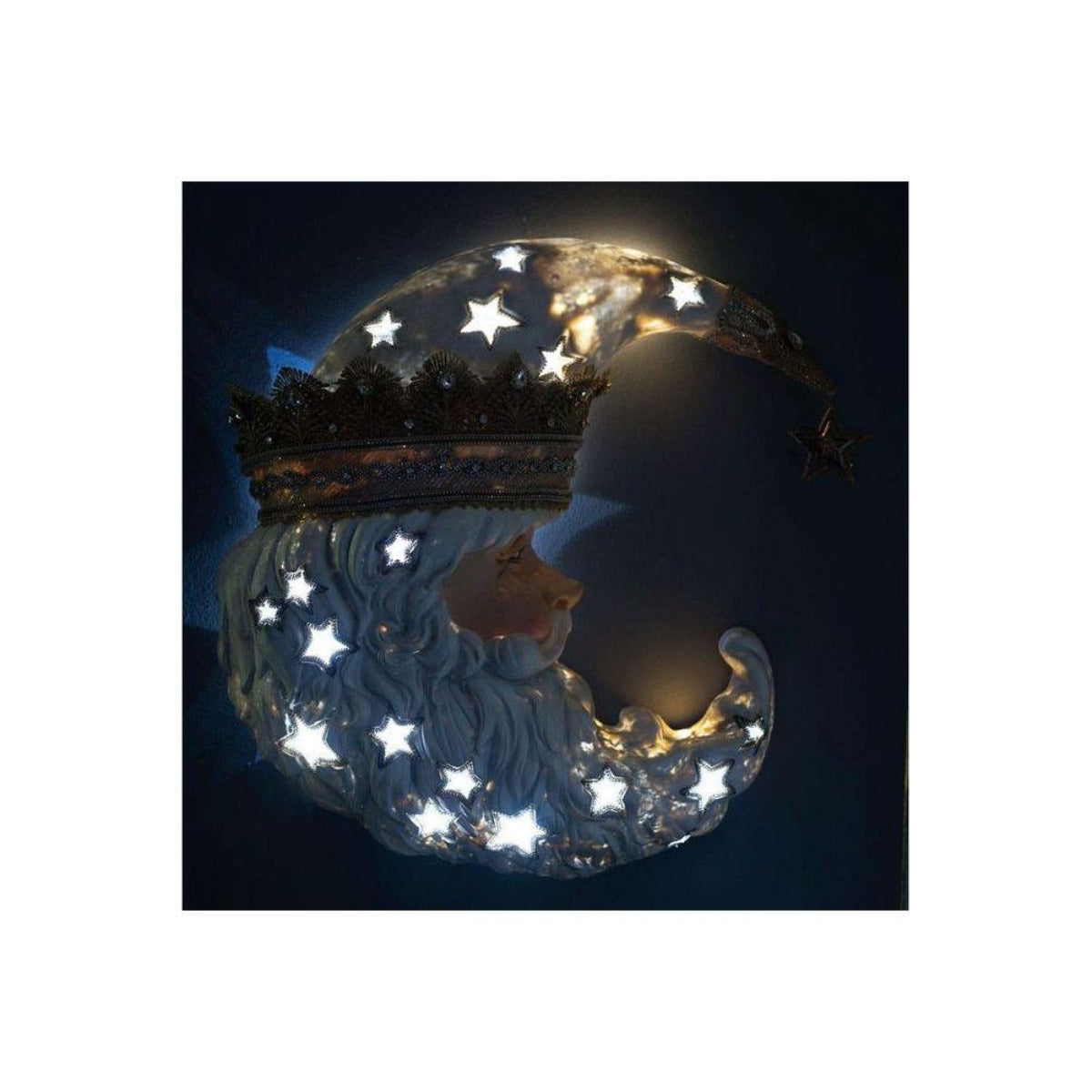 Shop For 21" Celestial Santa Wall Mask with Lights