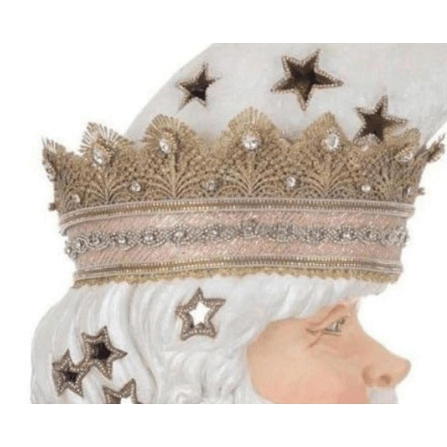 21" Celestial Santa Wall Mask with Lights